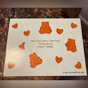 Non-Stick Mini Cake Pans - Teddy Bears